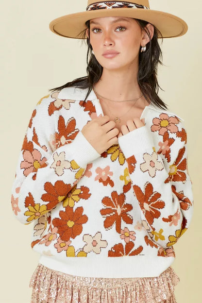 Daisy Floral Sweater