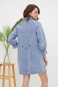 Buttoned Beauty Denim Dress