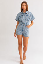 Western Showdown Denim Romper