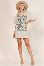 "Raised In The West" Graphic T Shirt Dress