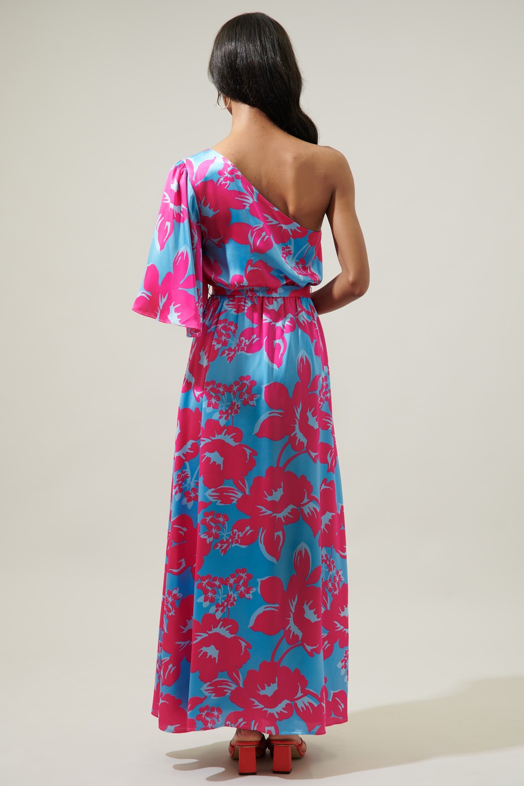 Maldive Moment Satin Maxi Dress