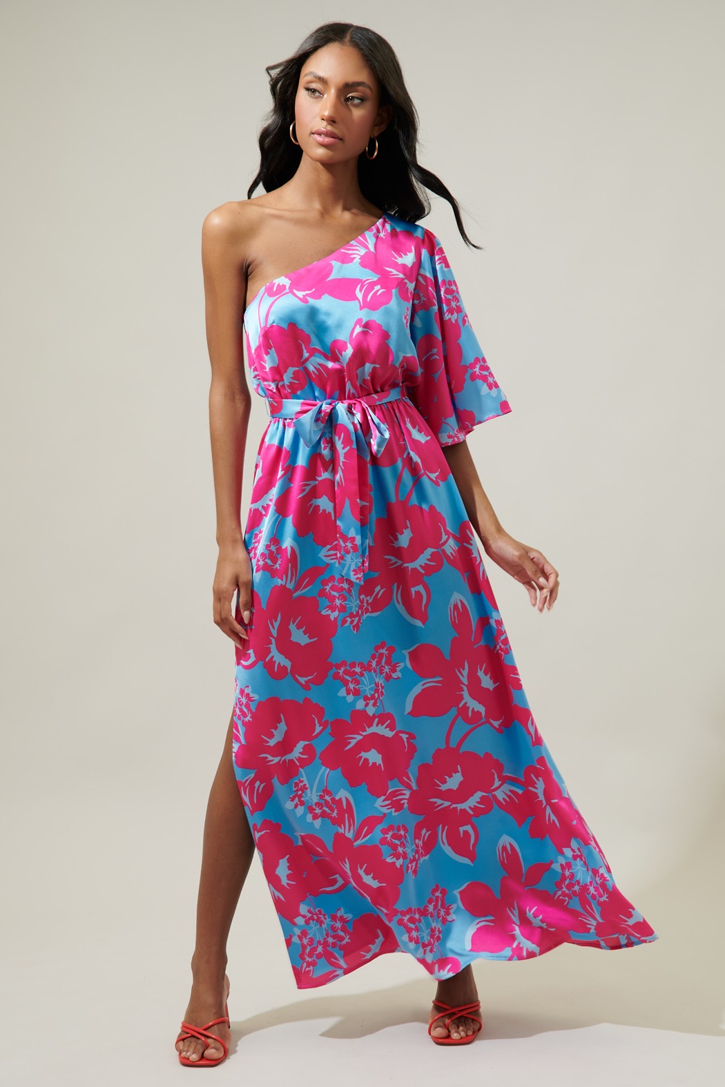 Maldive Moment Satin Maxi Dress