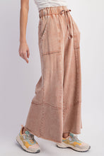 Cappuccino Mineral Washed Wide Leg Pants