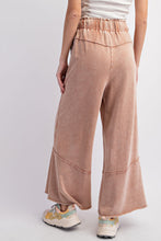 Cappuccino Mineral Washed Wide Leg Pants