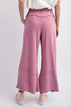 Rose Mineral Washed Wide Leg Pants