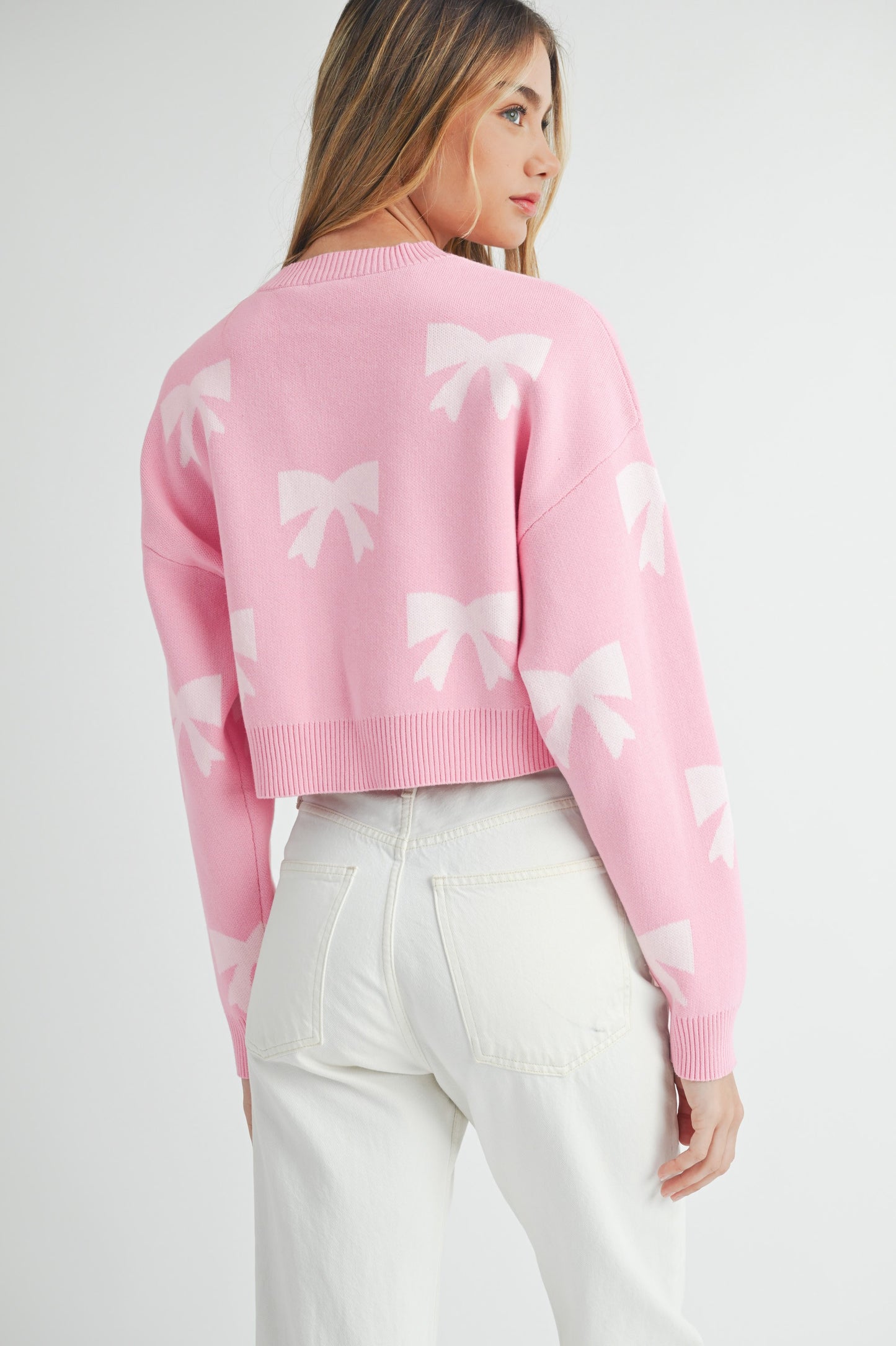 Pink Bow Sweater