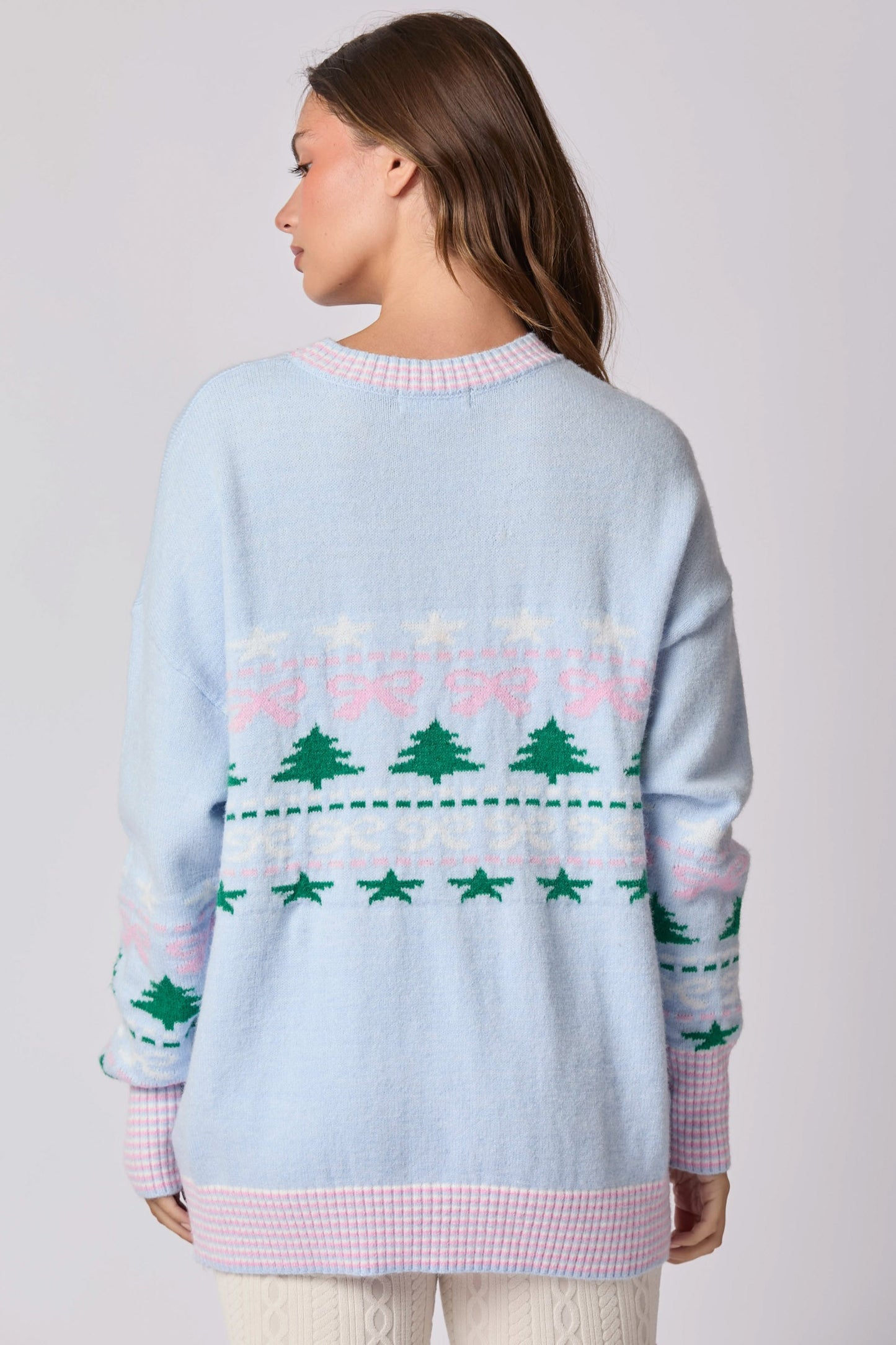 Blue Christmas Tree Sweater