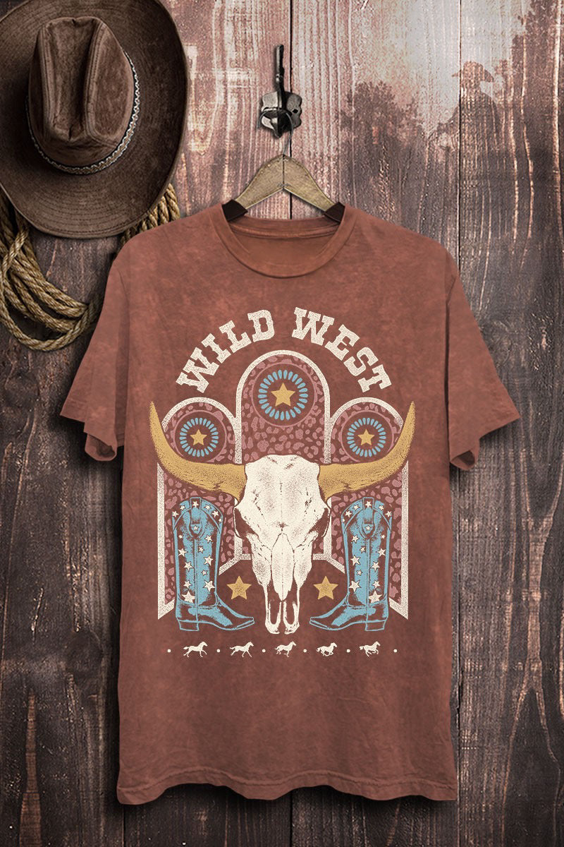 Vintage Wine Wild West Graphic Tee