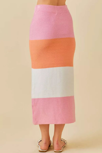 Beach Daze Color Block Skirt