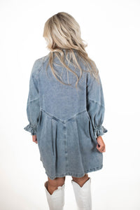 Buttoned Beauty Denim Dress