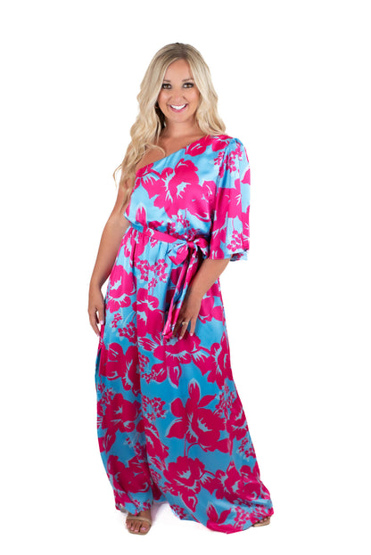 Maldive Moment Satin Maxi Dress