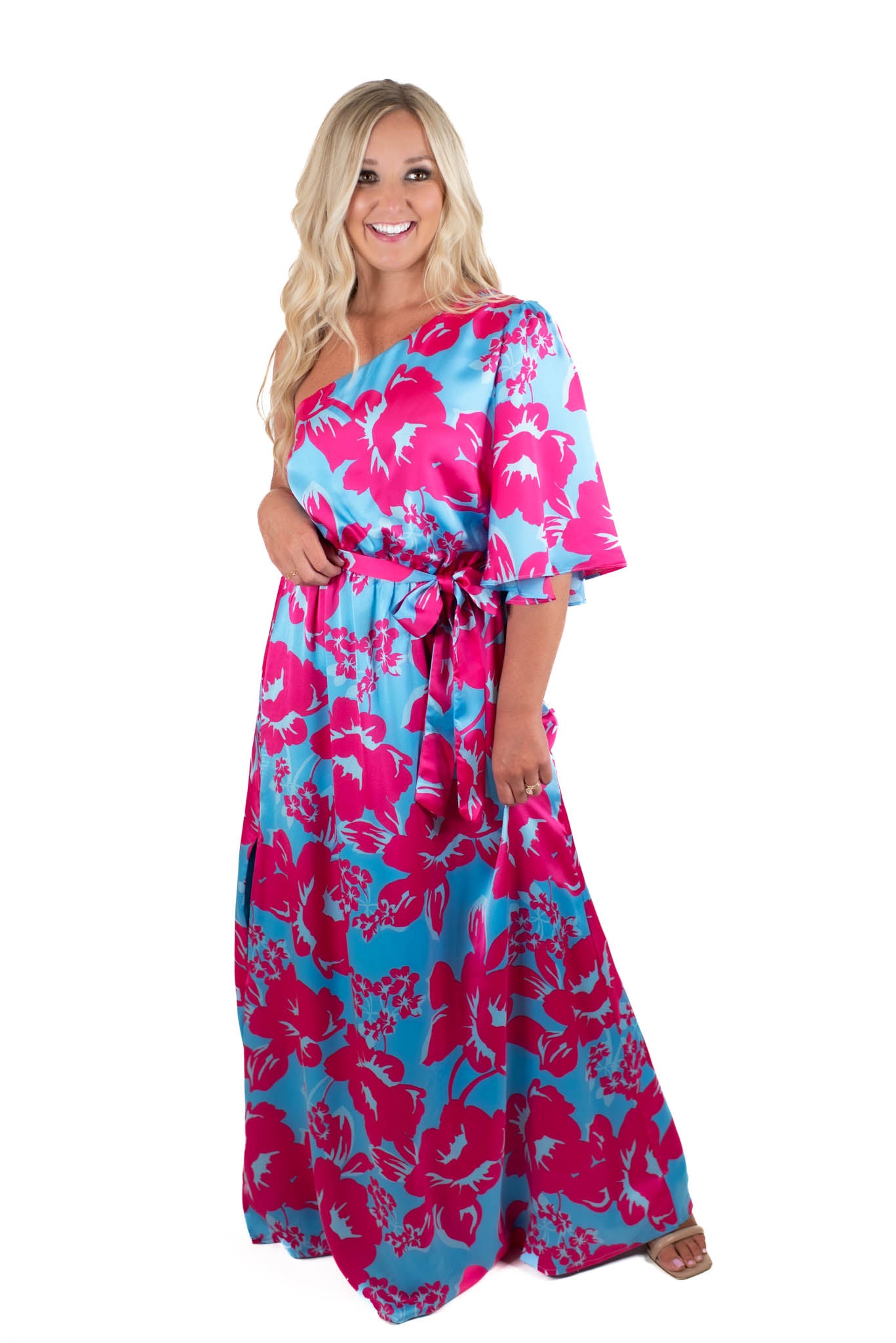 Maldive Moment Satin Maxi Dress