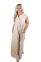 Calm Energy Taupe Jumpsuit