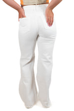 White Risen High Rise/Wide Leg Jeans