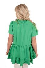 No Complaints Emerald Green Babydoll Top