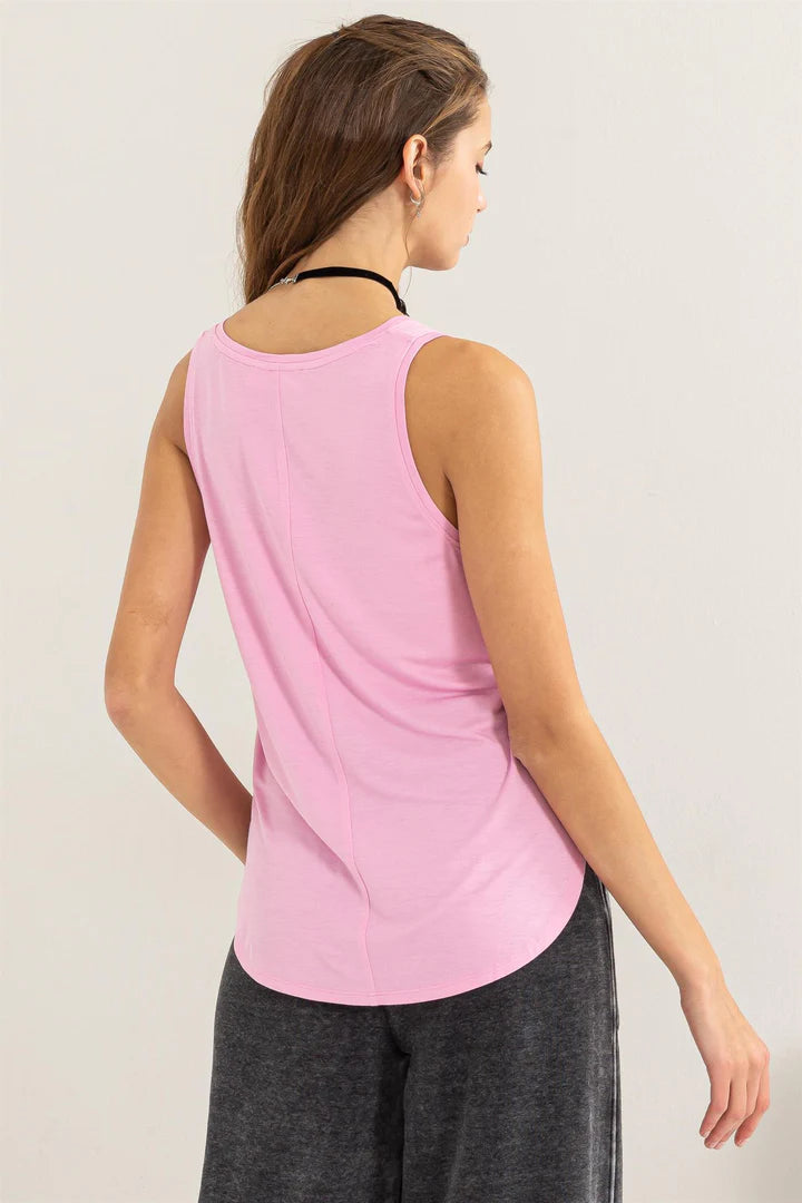 One Step Ahead Pink Tank