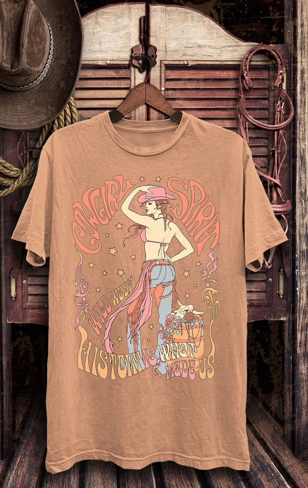 Cowgirl Spirit Wild West Graphic Tee