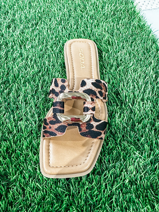 Leopard Sandals