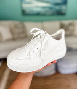 White Platform Sneakers