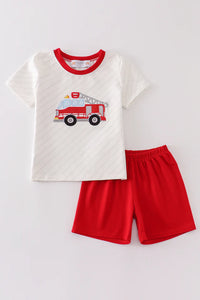 Red Firetruck Boy Set