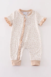 Beige Leopard Onesie