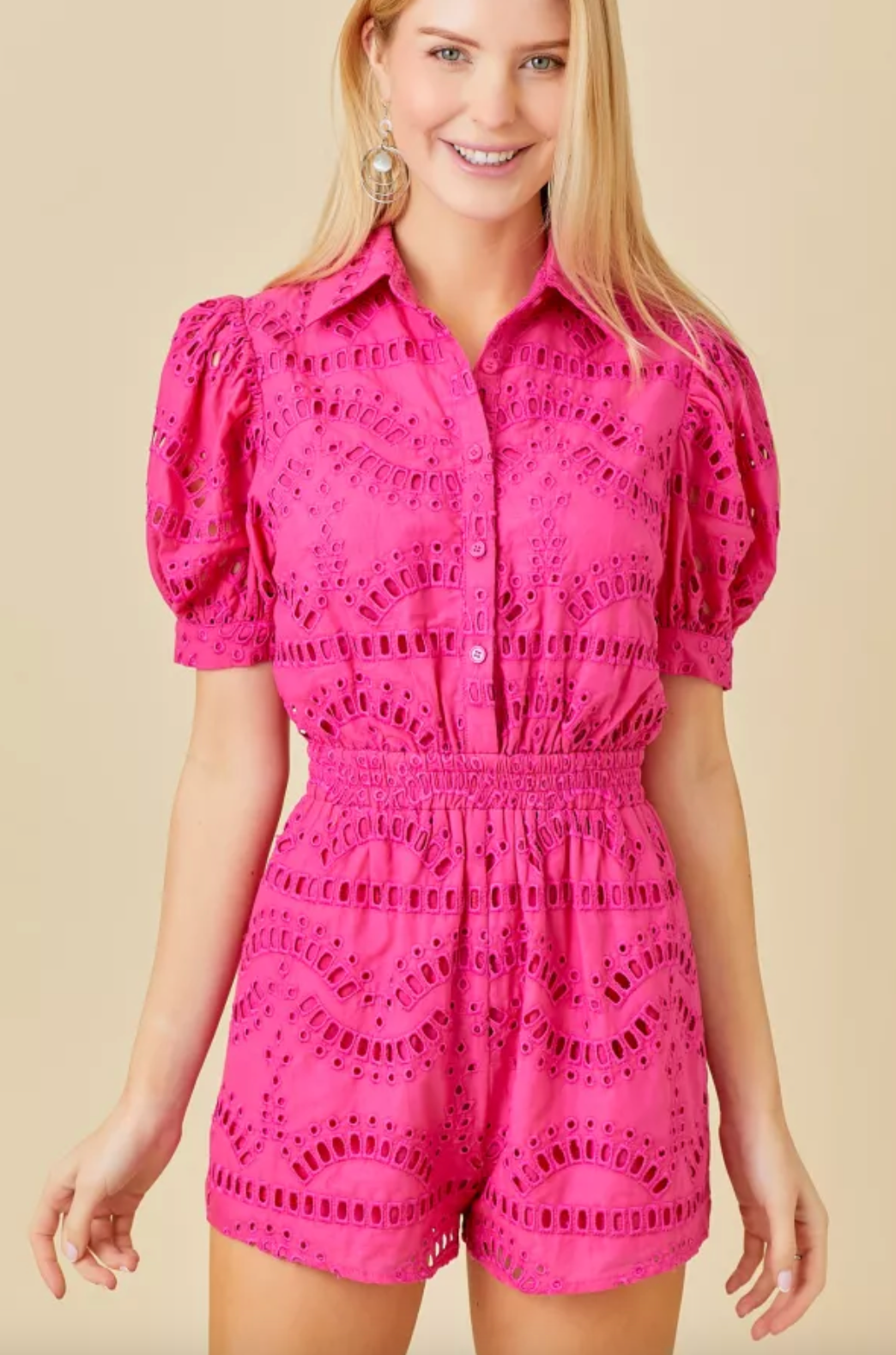 Summer Dates Eyelet Romper