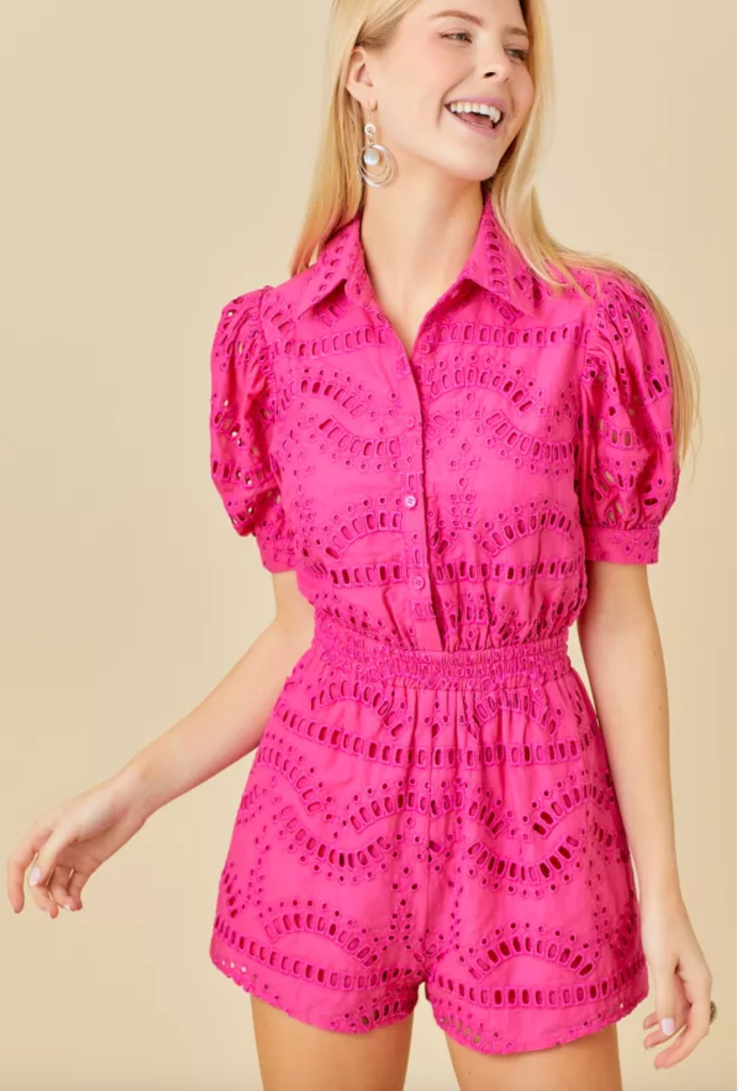 Summer Dates Eyelet Romper