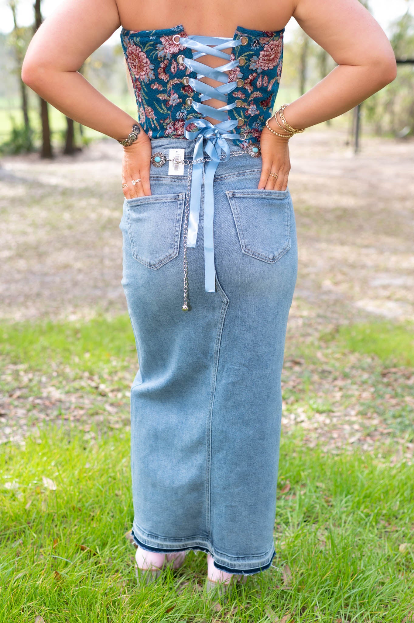 Southern Stone Denim Skirt