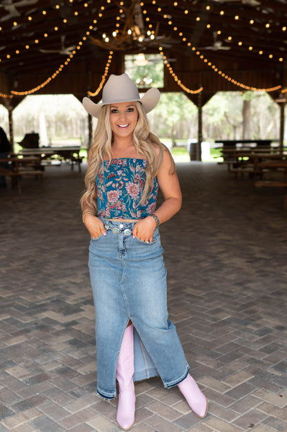 Southern Stone Denim Skirt