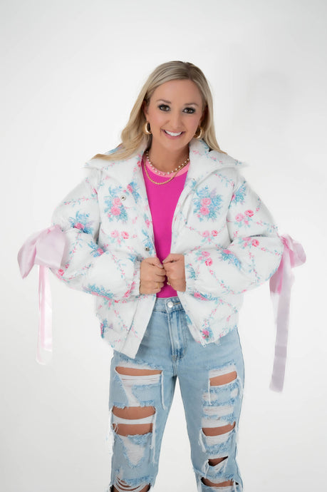 Floral Puffer Jacket