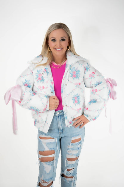 Floral Puffer Jacket