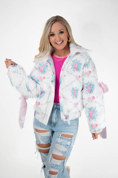 Floral Puffer Jacket