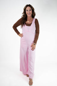 Pink Wide Leg Jumpsuit