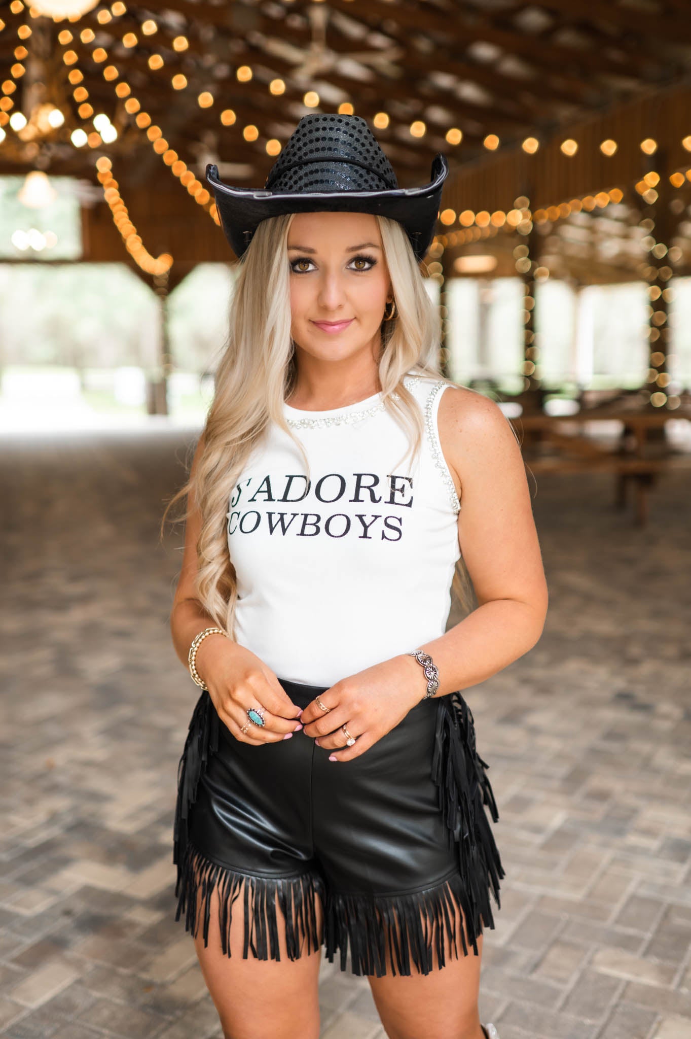 Rhinestone J’Adore Cowboys Top