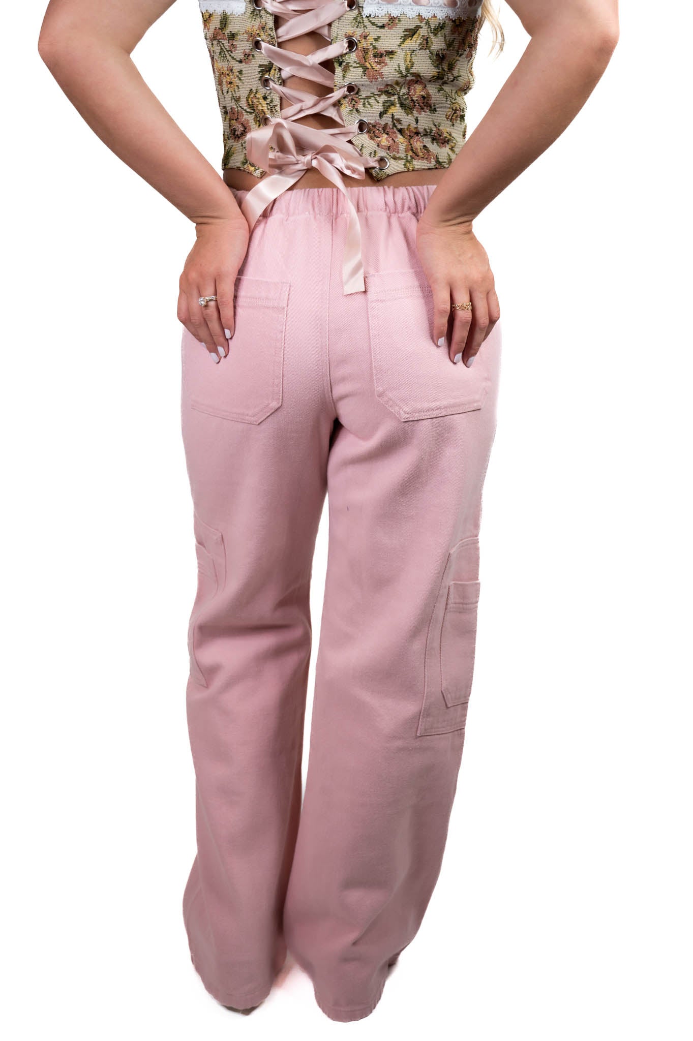 Dusty Pink Denim Pants