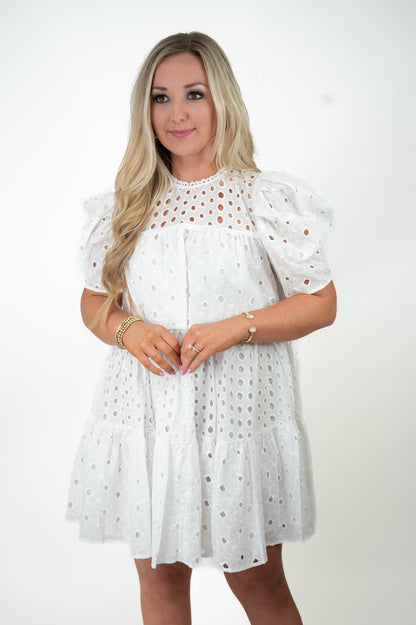 Roses & Romance Eyelet Dress