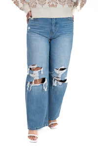 High Rise Vintage Wide Leg Jeans