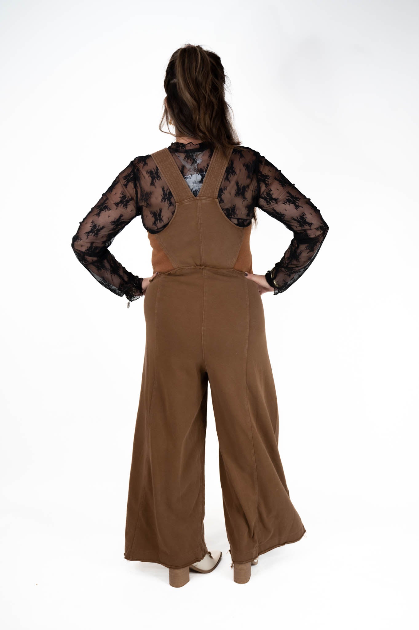 Brown Wide Leg Jumpsuit