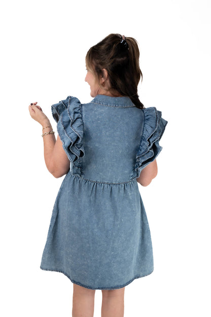 Denim Babydoll Dress