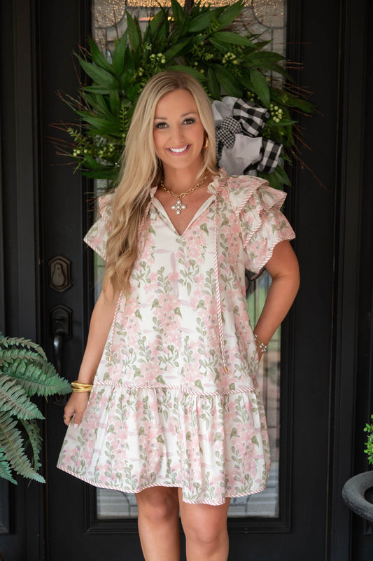 Pink Floral Dress