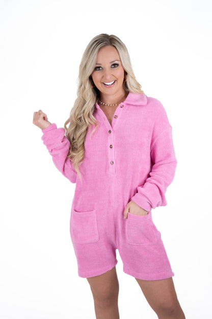 Pink Cozy Romper