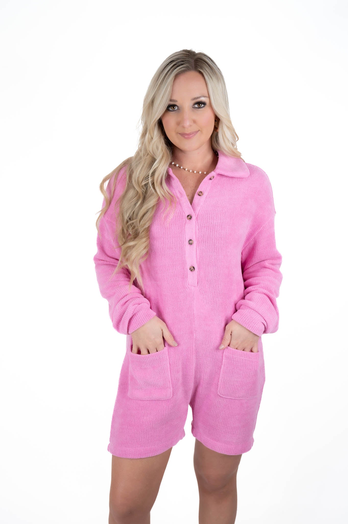 Pink Cozy Romper