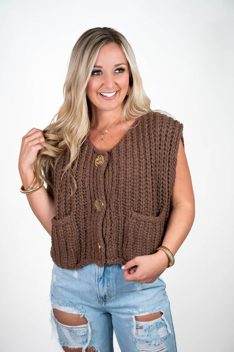 Trendy Knit Sweater Vest