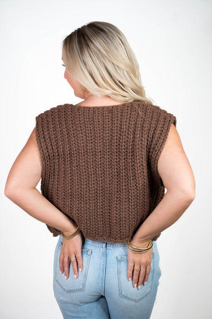 Trendy Knit Sweater Vest