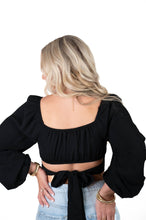 Last To Leave Black Crop Top