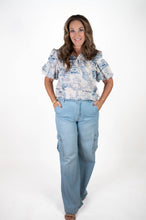 High Rise Wide Leg Cargo Jeans