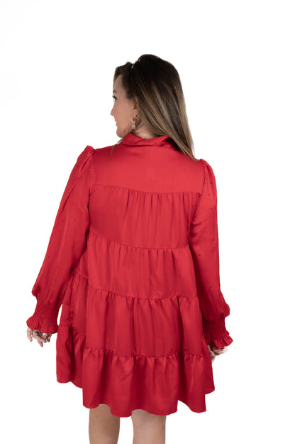 Red Rhinestone Shirt/Dress