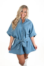 Happiest Here Denim Romper