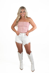 Western Girly Blush Top