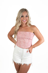 Western Girly Blush Top